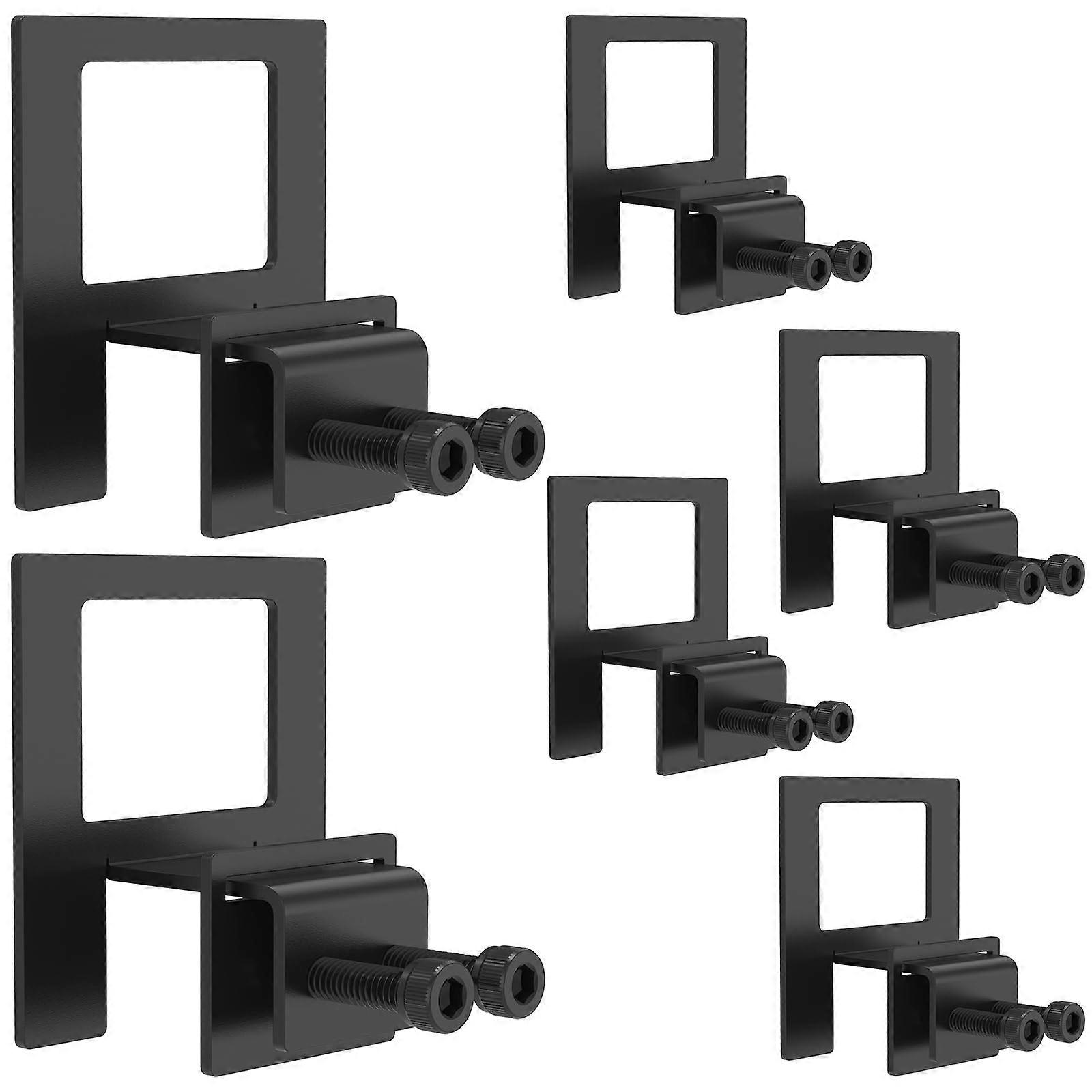 Mattress Retainer Brackets Set, Non Slip Adjustable Metal Holders for Bed Frame, Easy Installation