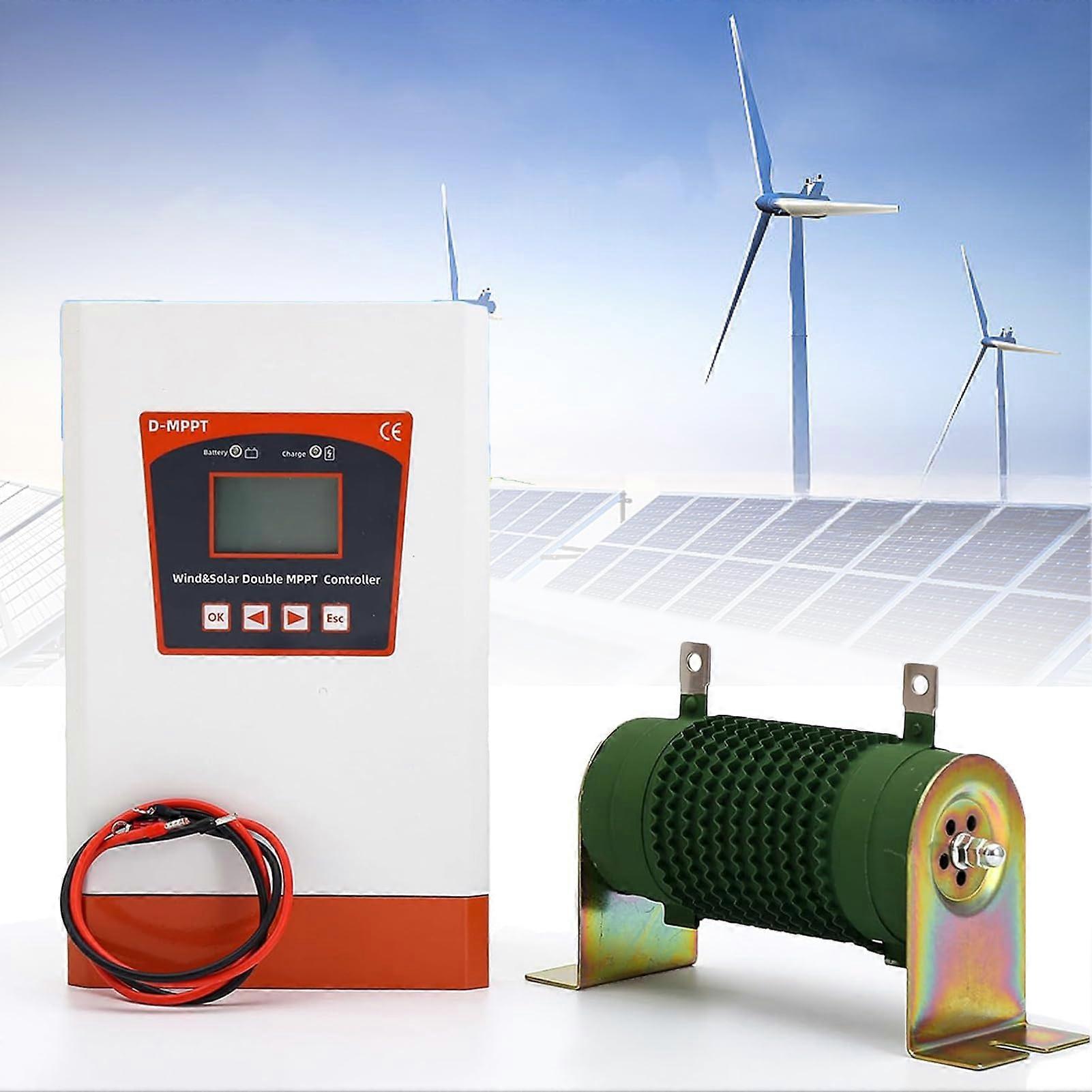 Wind Solar Hybrid Controller Dual MPPT Boost Regulator for Off Grid 24V 5002800W Systems