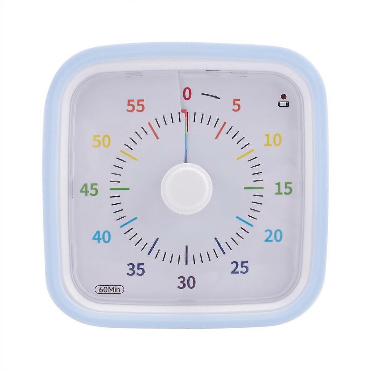 60-Minuten-Visual-Timer mit Schutzhülle, Rainbow Disk Timer, Silent Countdown-Zeitmanagement zu