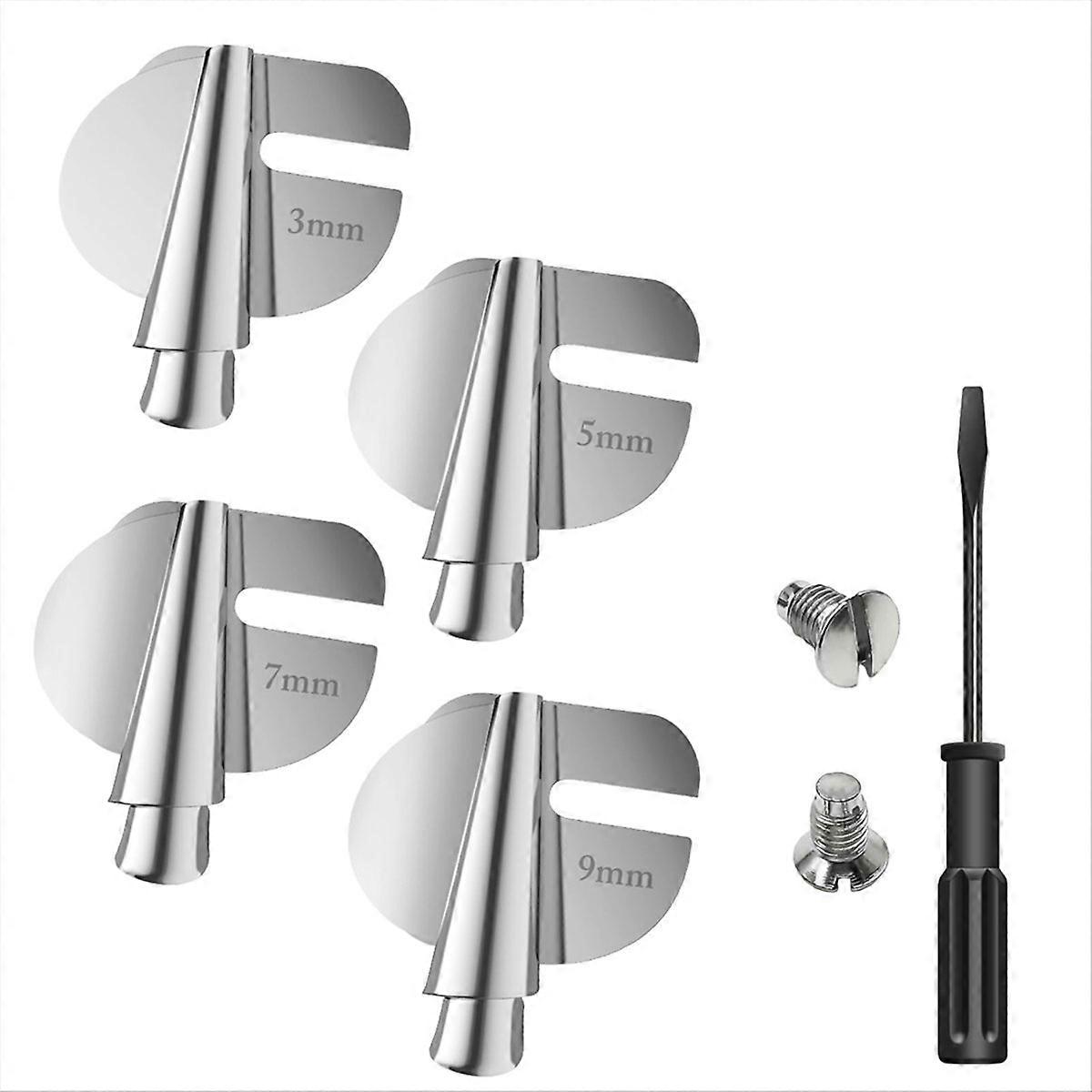 4 Sizes Wide Narrow Sewing Machine Presser Foot Set,(4Pcs 3/5/7/9mm)