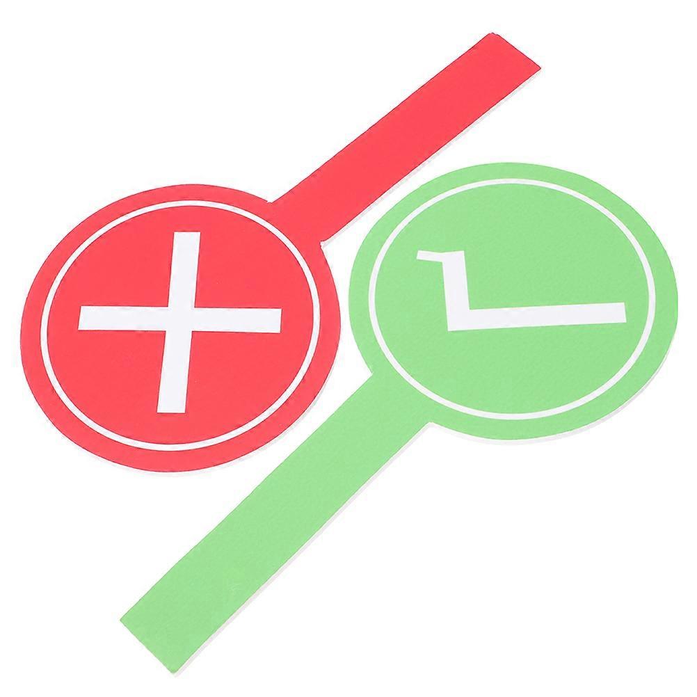 Voting Game Paddle for Kids Use 2Pcs Handheld Double Sided Yes No