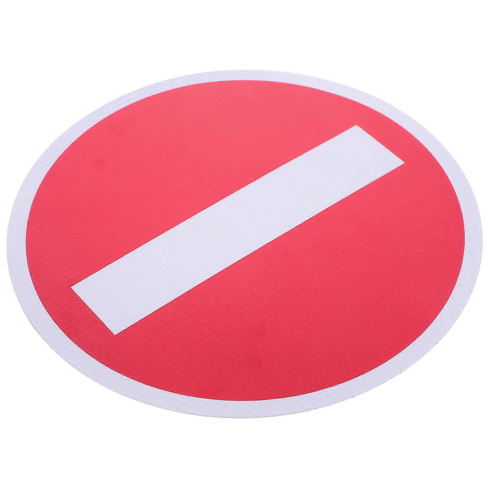 Red Stop Sign Board Aluminum for Traffic Warning 3Pcs Set