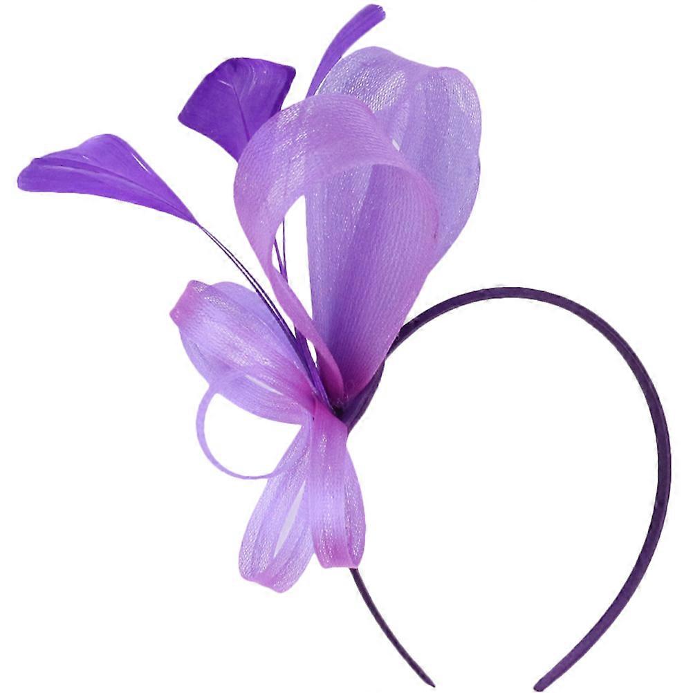 Fascinator Headband Feathering Hat for Women's Tea Party Use