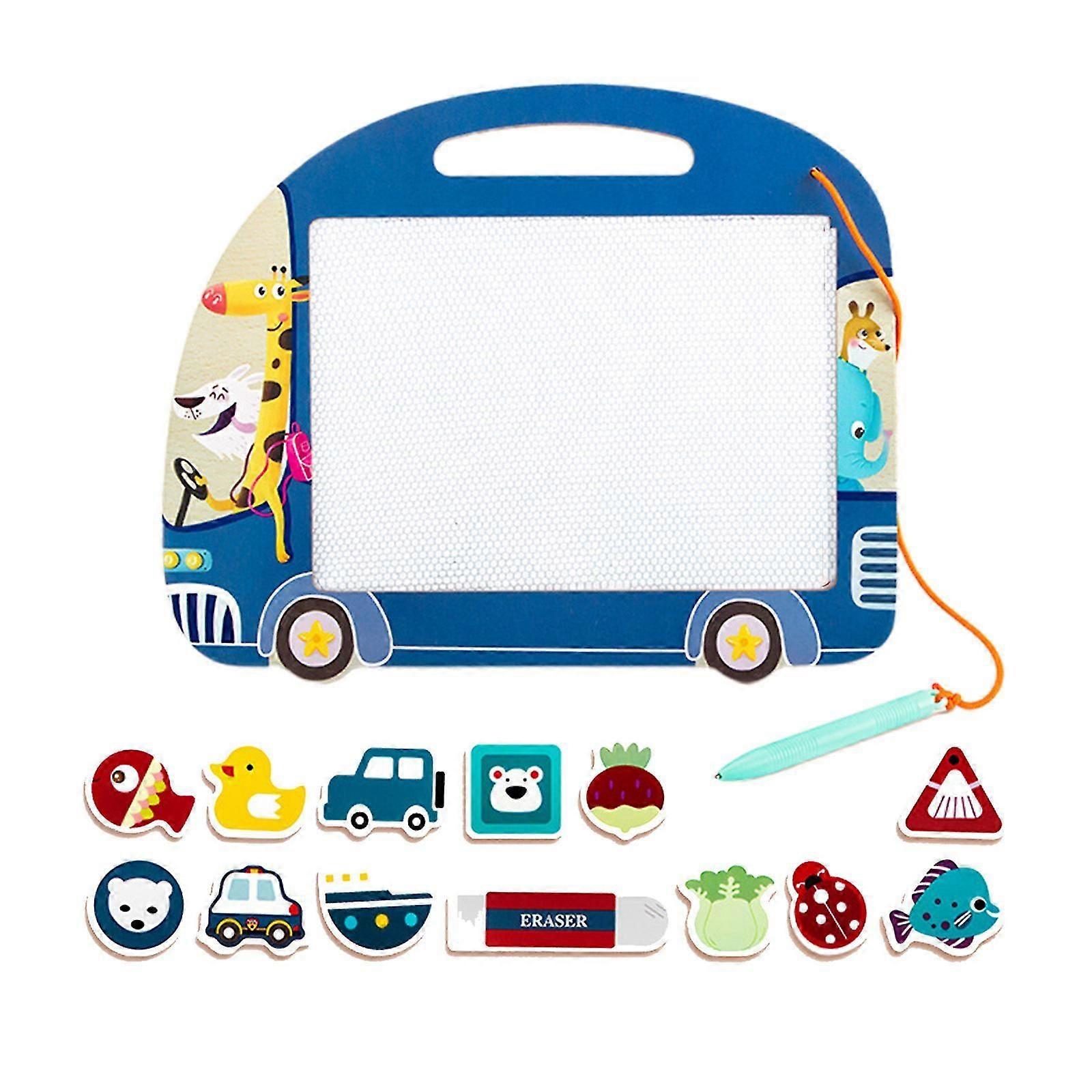 Wood Magnetic Art Brain Training Graffiti Draw Board Multifunction Set