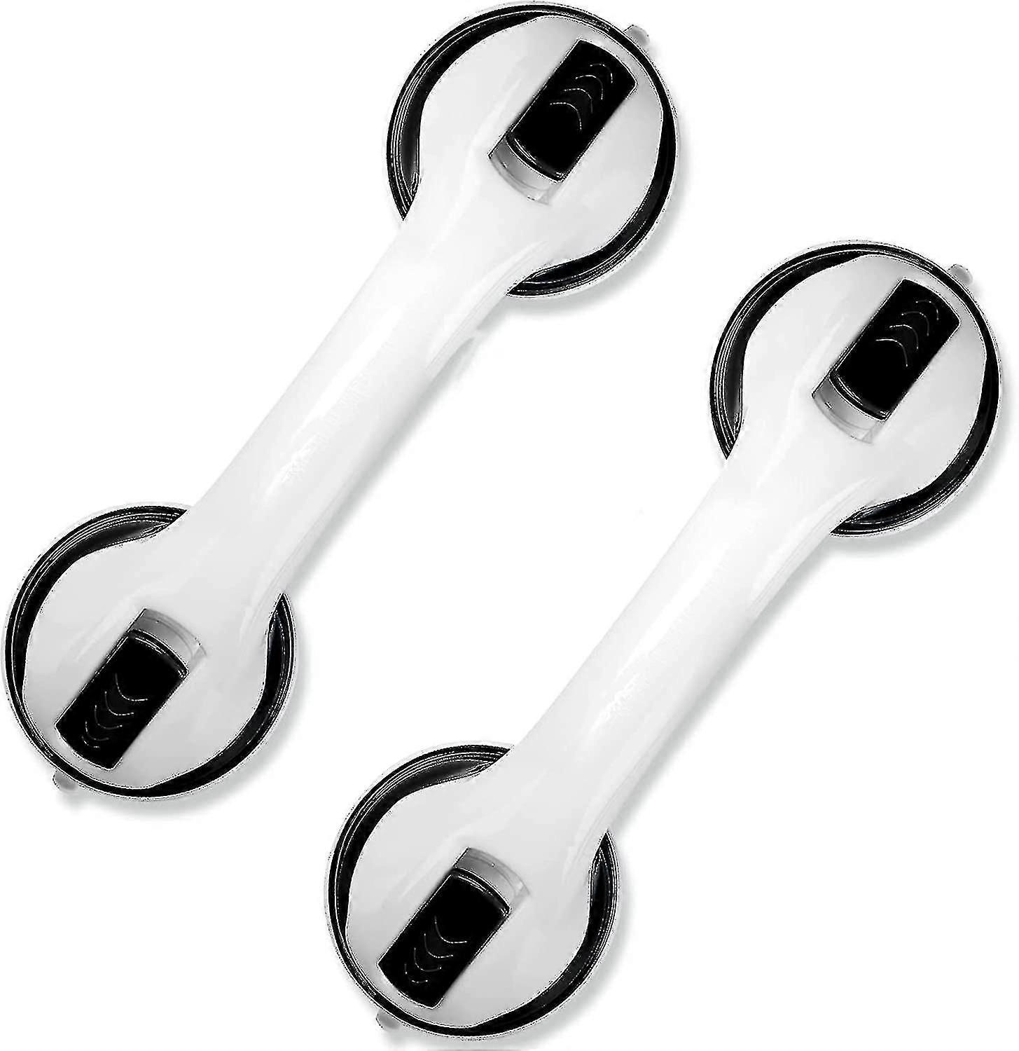 2-pack 12" Bathroom Grab Bars - Shower Handle with Suction Cup