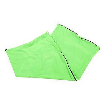 Fleece Outdoor Sleeping Bag Camping Gear Portable and Breathable Polar Fleece Green 180x80cm 1Pcs