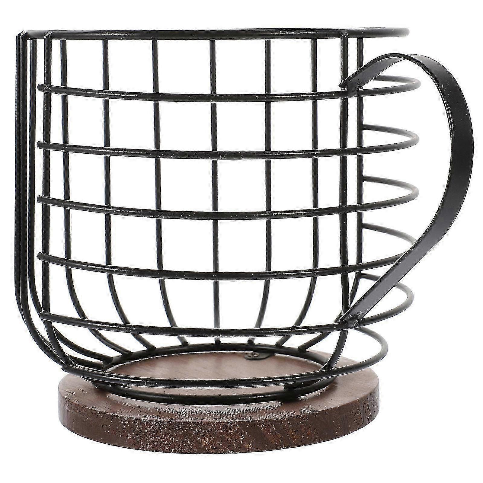 Coffee Basket Iron Storage Rack for Multifunctional Storage Use