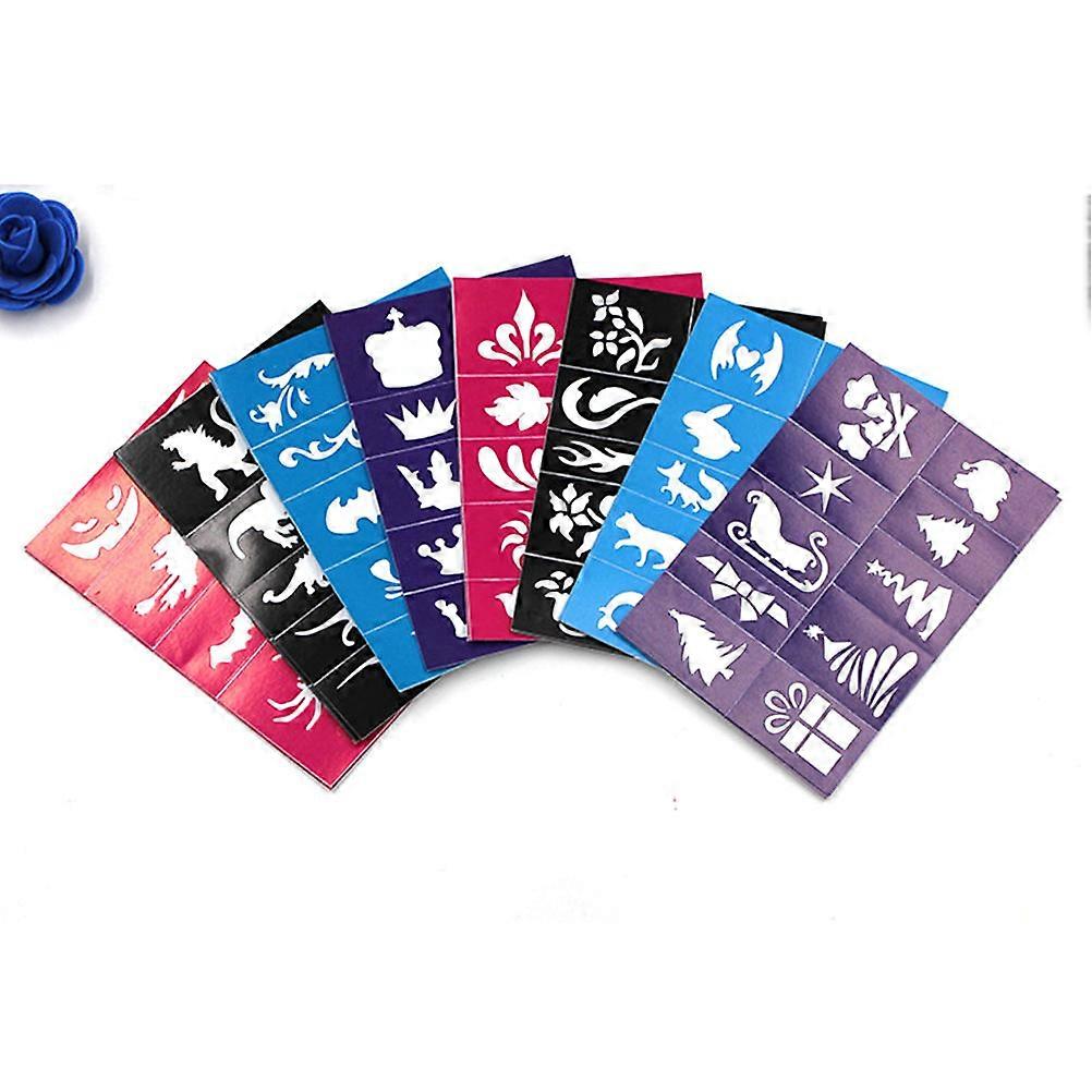 Self-Adhesive Tattoo Stencils for Decoration 10Pcs Mixed Patterns Kit
