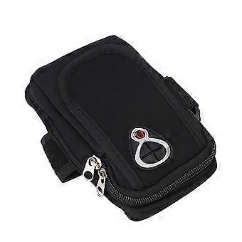 Saco de braço do telefone móvel preto ao ar livre fitness impermeável corrida braçadeira maratona esportes impermeável braçadeiras