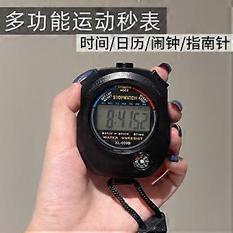 Electronic sports stopwatch timer, coach and referee special double-lane memory running watch compatible