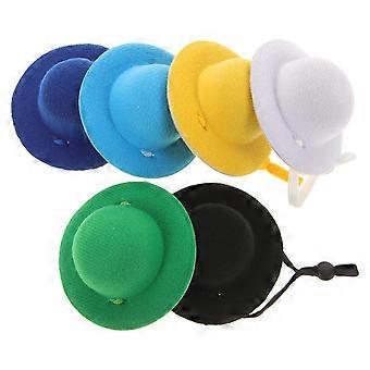 Chapeaux de poule amusants pour la décoration, lot de 6 en tissu de couleurs assorties
