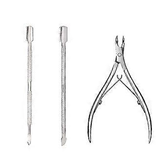Tizzy Paio Professional Cuticle Cutter & Pusher Trimmer manicure værktøjer med dobbelt brisling