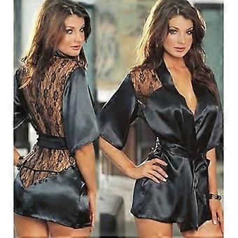 Black Kimono Negligee - Sexy - One Size - Women