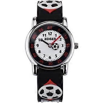 Zeiger Kids Watch - Black Strap - 3D Football - Analog Quartz