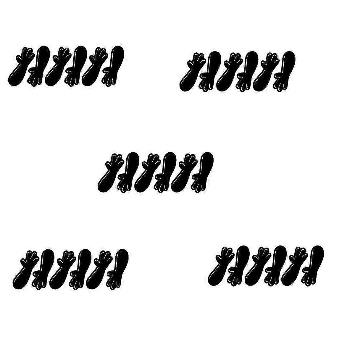 Funny Socket Cover Decals, Wall Socket Stickers, (6 Outline Decals and 6 Solid Decals Per Set)