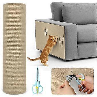 Alfombrilla Rascadora Autoadhesiva Gato, con Tijeras, Protección contra Arañazos, Sofá Gato, Película Antiarañazos, Película Antiarañazos, 100 cm x 30 cm-Bueno