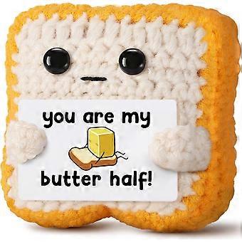2026NewGifts for Him Her Boyfriend Girlfriend Partner Loved One You Are My Butter Half! Crochet Toast  Cute Romantic Valentines Day, Anniversary, Birt