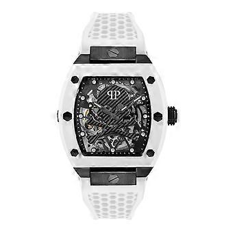 Philipp Plein Men's Watch Automatic THE $KELETON PWBAA2424 Silicone 