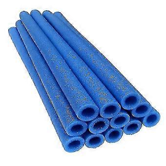 10 Pack Trampoline Poles with Foam Padding Tubes, Replacement Safety Enclosure Support Rods for Garden Trampolines,z