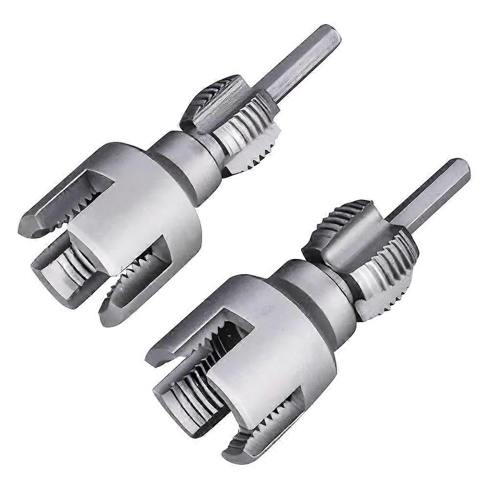 Integrated Internal / External Pipe Threading Tool PVC Pipe Threader Kit PVC Thread Maker Tool compatible with Cutting / Pipe Threader