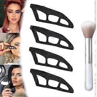 Eyeshadow Application Tool for Natural Finish, Reusable Stencil for Beginners, Easy Clean