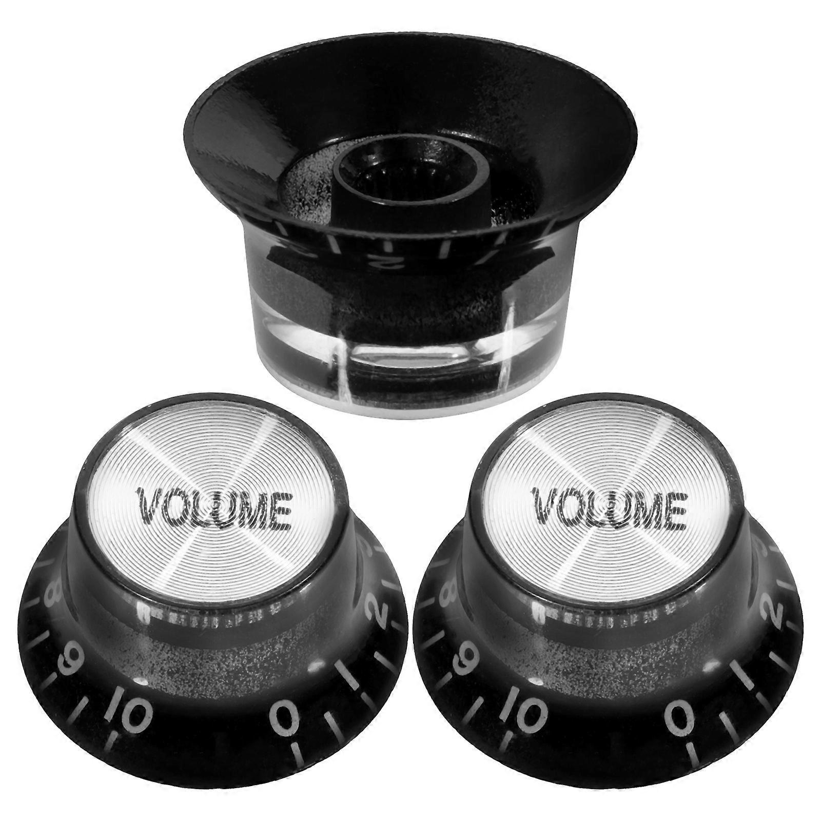 3pcs Electric Guitar Volume Knobs Replacement Volume and Tone Knobs for Electric Guitar