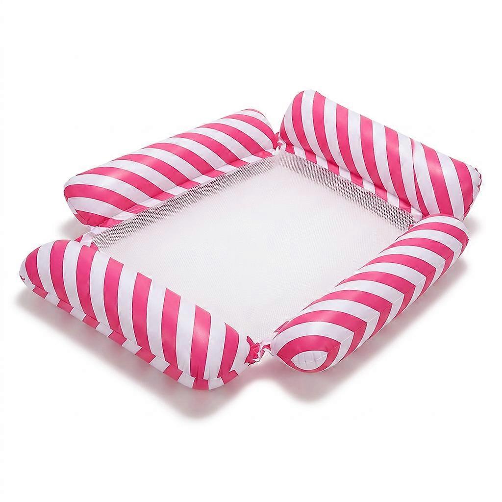 Portable Striped Inflatable Water Hammock with Adjustable Backrest (Option 2423)