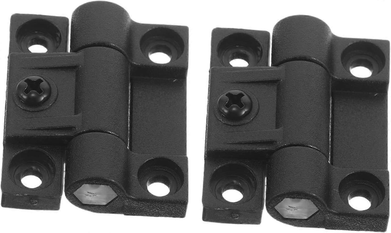 Plastic Folding Positioning Hinge 90 Degree Torque 1 Pair Black