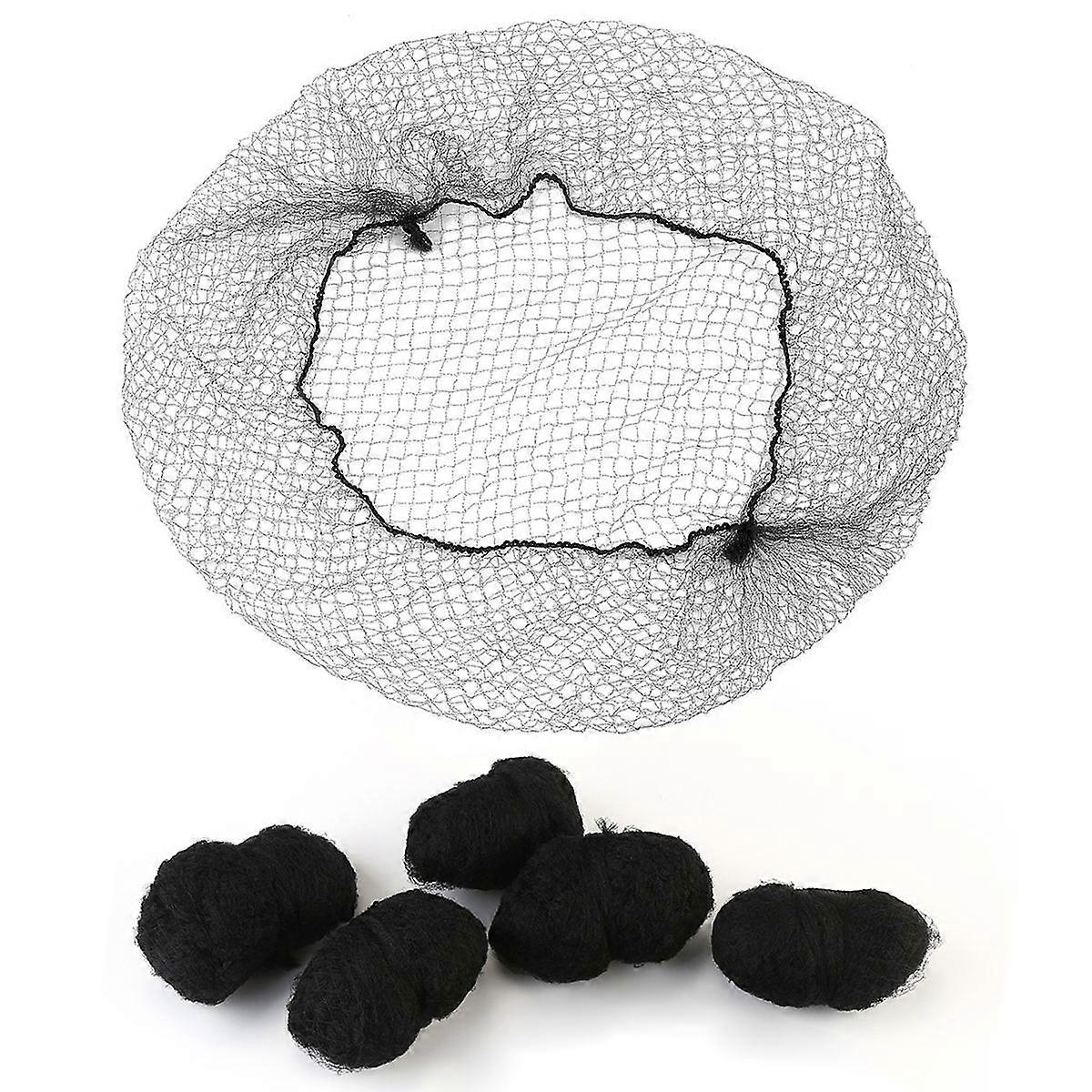 TINKSKY 100stk Hårnet Usynligt elastisk mesh (sort)