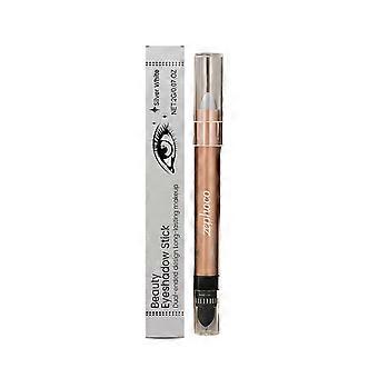 zephoco Silver White Star Diamond Double-Head Eyeshadow Stick Natural Shimmering Eye Shadow For Easy Control In Daily Makeup