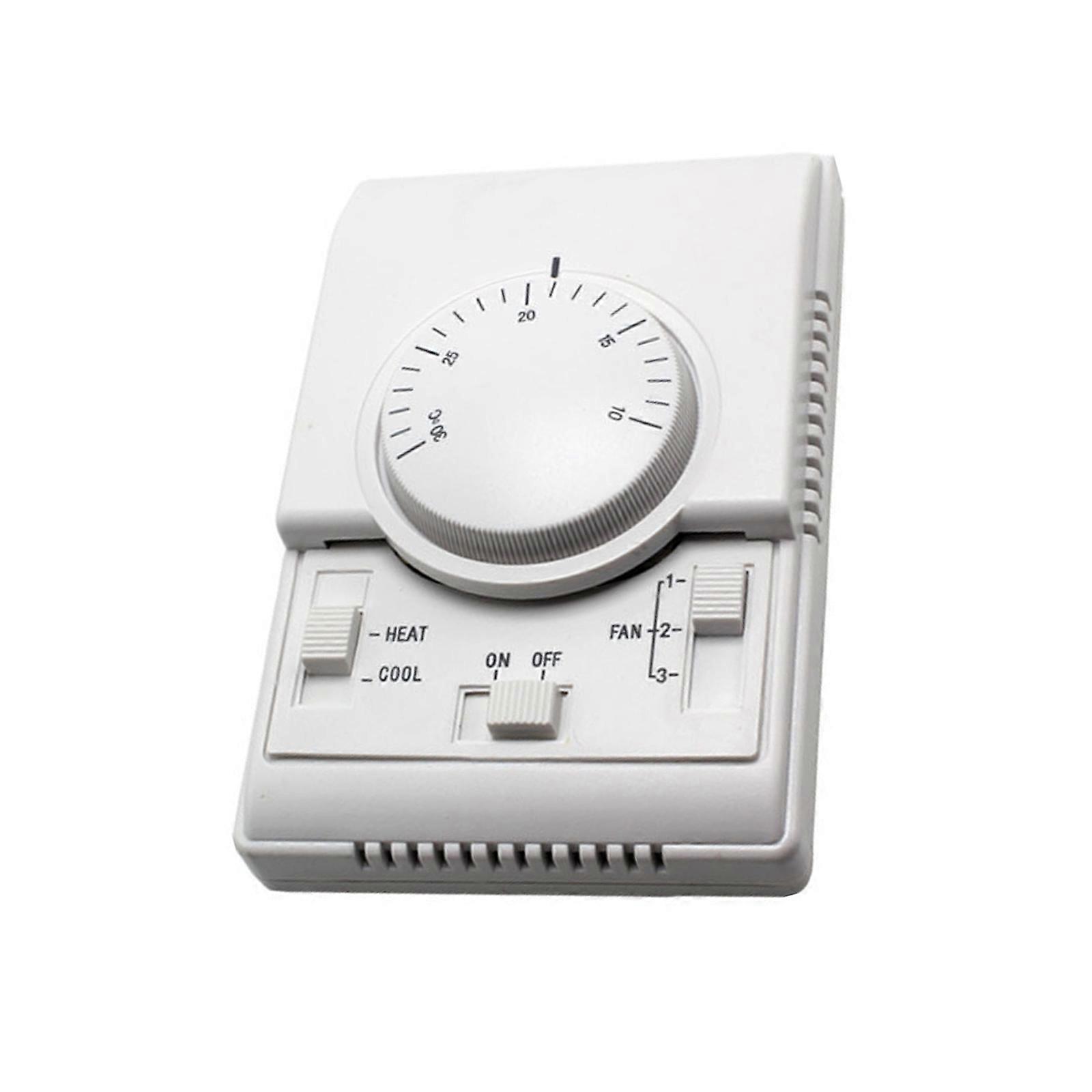HVAC Thermostat for Manual Heating and Cooling Changes, Mechanical Temperature Controller with On Off Function Multicolor