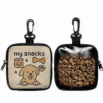 Dog Treat Pouch with Zipper Closure and Belt Hook Lightweight Training Bag for Walking Vet Visits and Hands Free Snack Storage
