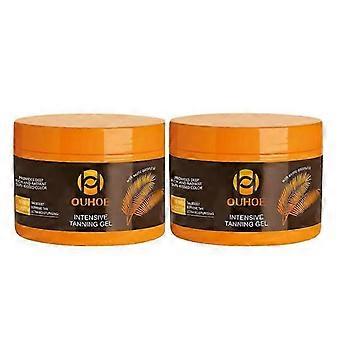 2 stks Bruiningsgel Zonnebruiner Olie Zelf Solarium Crème Lichaam Gezicht Bronzer Zelfbruiners