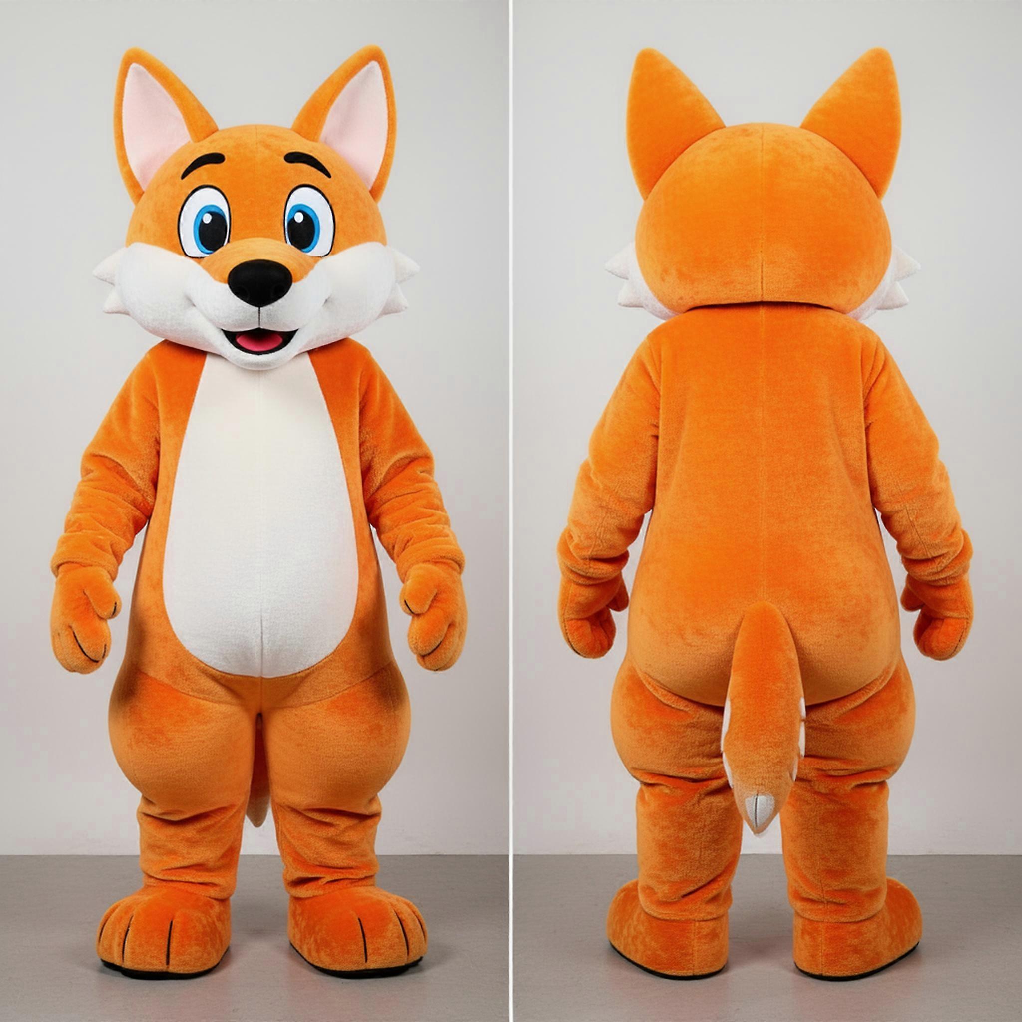 MASTICOT Orange Friendly Dingo Mascot