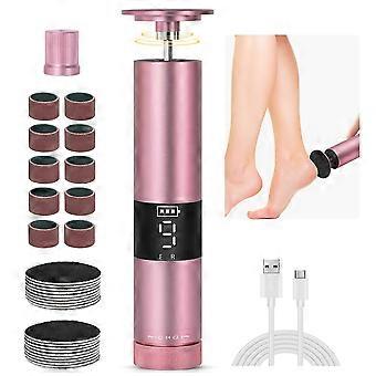 Kit per pedicure 2 in 1 con rimozione elettrica dei calli dei piedi, display a 9 velocità e 30 pezzi abrasivi
