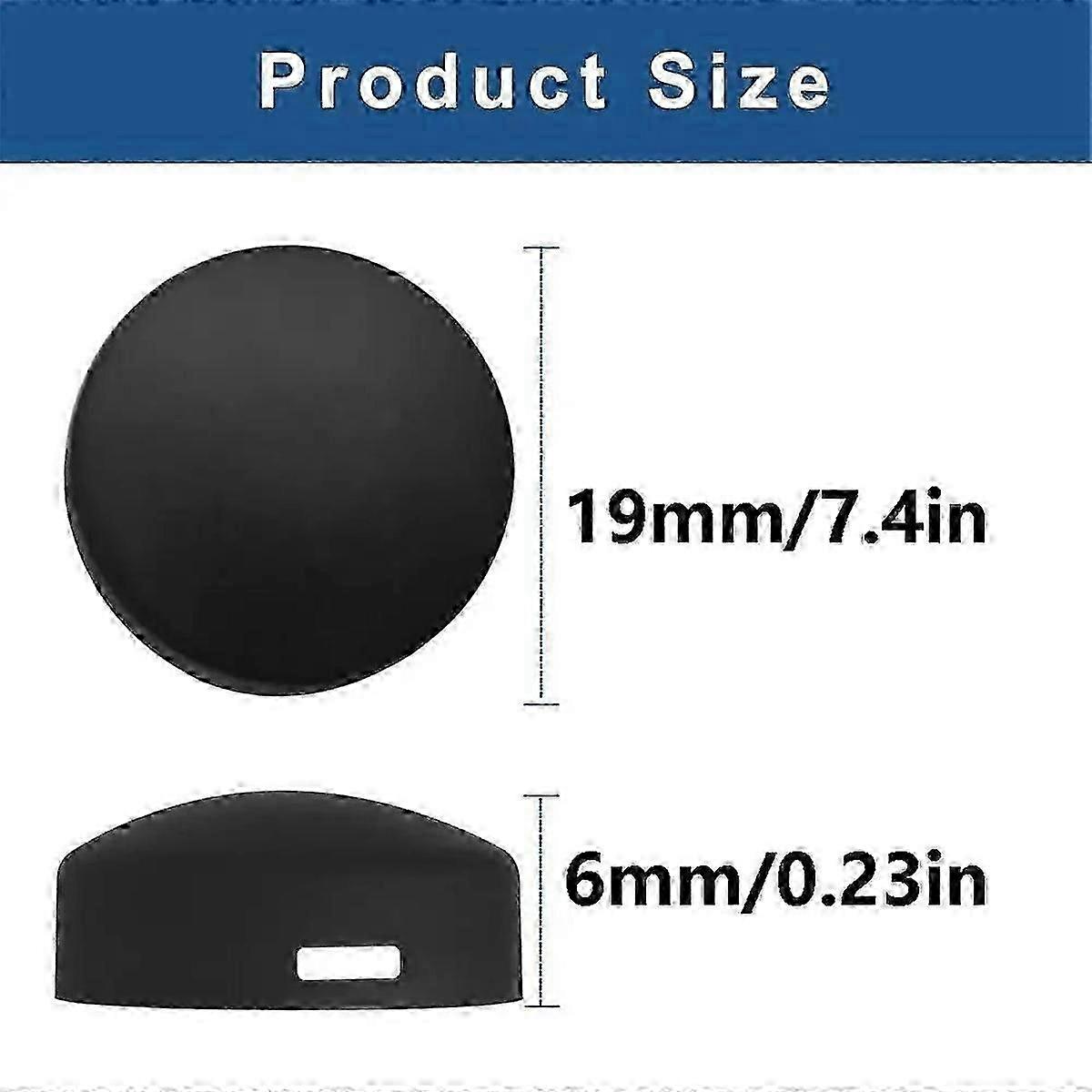 4pcs Black Silicone Doorbell Button Replacement