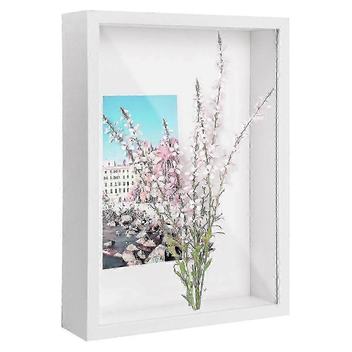 White A4 Shadow Box 5cm Deep for Picture Craft Display