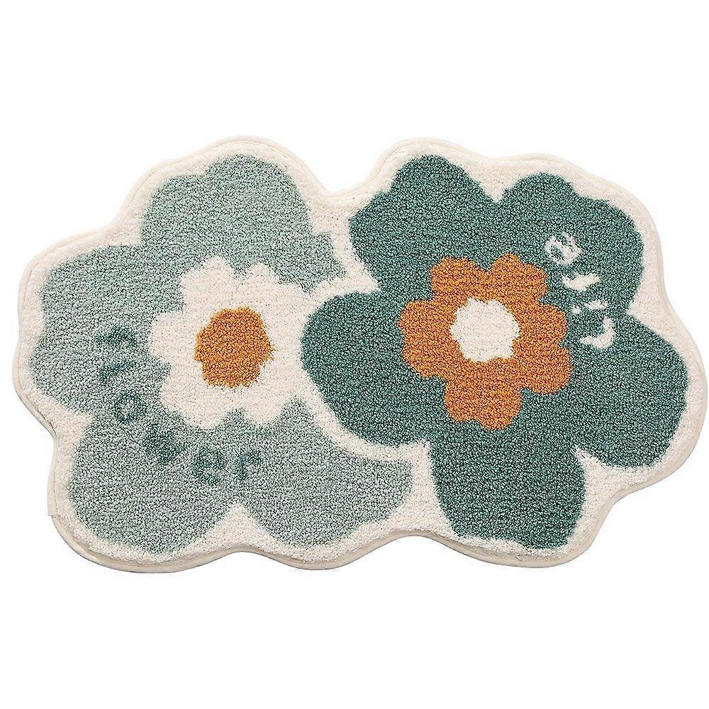Quick-Drying Non-Slip Floral Bath Mat
