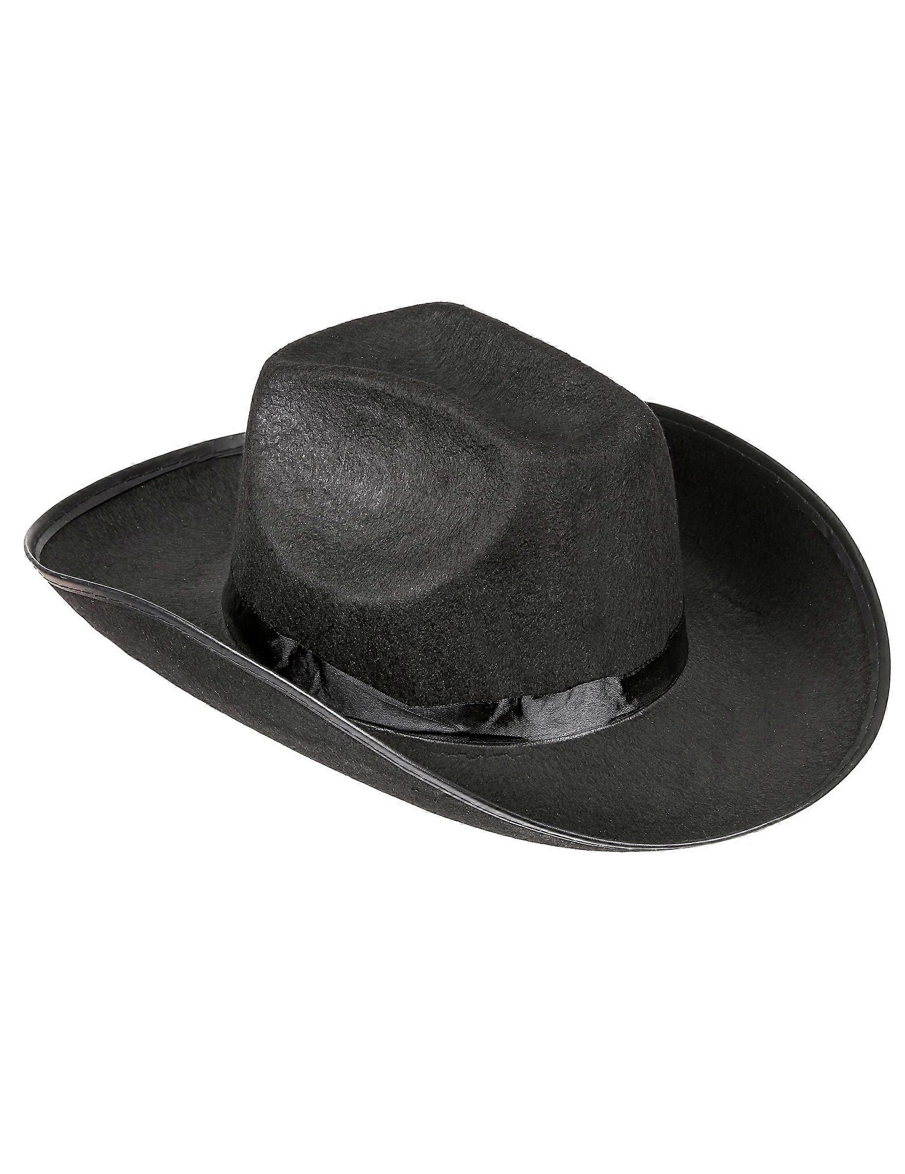 Black cowboy hat for adults
