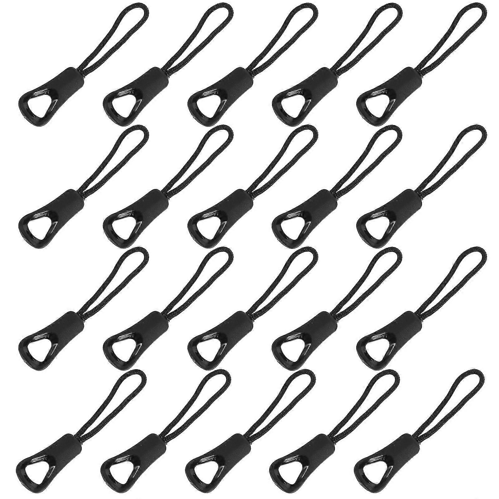 20pcs Useful Zipper Head Pull Ropes Zipper Puller Cables Backpack Accessories
