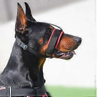 Pet Muzzle Dog Museau Réglable Anti-morsure Nez Hair Mask Traction Set Dog Muzzle Dog Training Belt pour les chiens de taille moyenne