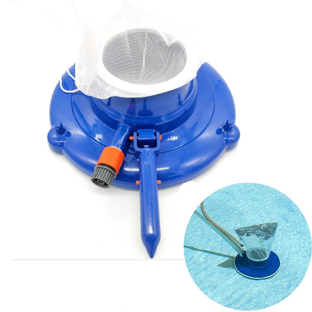 Floating Pool Leaf Vacuum Head for Easy Surface Cleaning and Quick Debris Removal, Blue