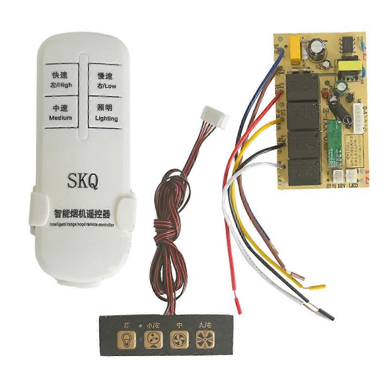 Range Hood Board Maintenance General Control Board Computer Board Circuit Board with Remote Controller Replacement