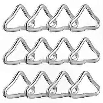 20pcs Trampoline Bungee Jumping Bed Mesh Cloth Buckle Triangle Ring Parts 1.77x1.02x0.18in