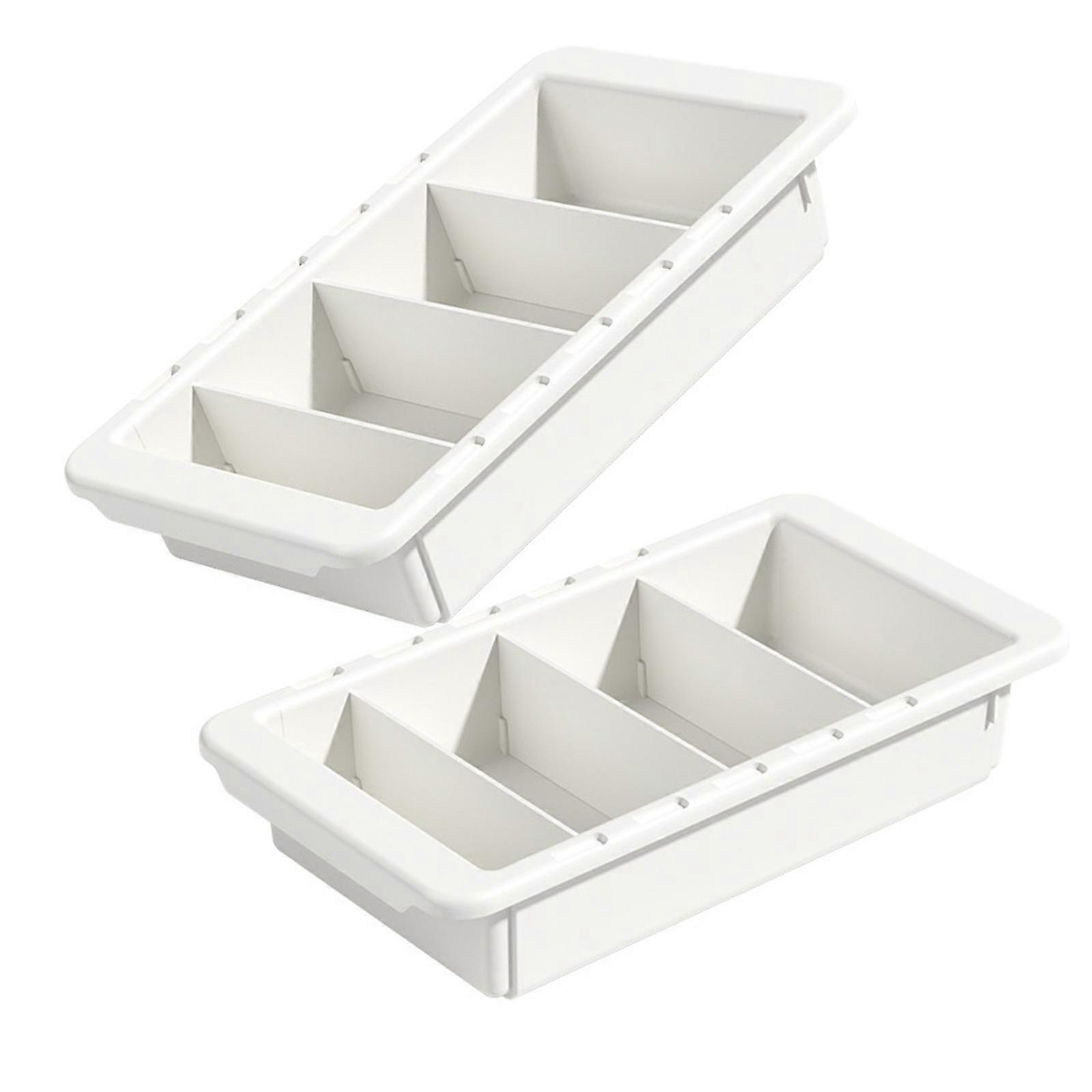 Expandable Drawer Organizers Tray With Interchangeable Dividers Space Efficient ABS Storage Solution Multicolor