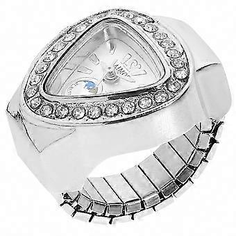Ring Watch, Mini Silver Delicate Finger Design for Students