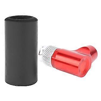 Bike Tire Portable Manual Mini CO2 Inflator Bicycle Tire Pump Mouse with Sponge SleeveRed YMQX)