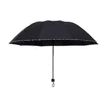 Large Windproof Travel Umbrella with Waterproof Sunproof Canopy UV Protection for Outdoor Men and Women