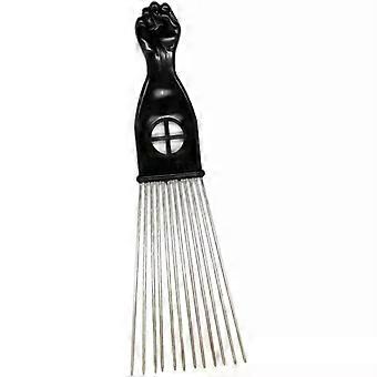 Pettine districante per capelli K1 con punte massaggianti per il cuoio capelluto, nero, strumento professionale per parrucchieri.