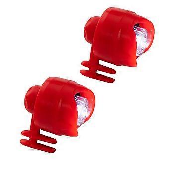 Waterproof LED Shoe Lights, 3 Modes IPX5, Compatible with Crocs, Adults Kids, 2 Pack, Night Hiking Running